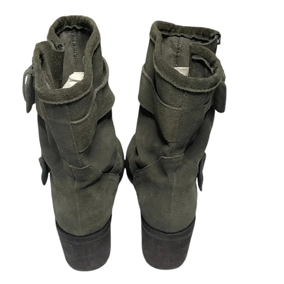 Sam Edelman Suede Ankle Moto Boots 9.5 - Picture 3 of 9